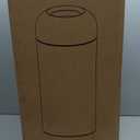 Upella 71 Liter / 18.8 Gallon Commercial Open Top Trash Can, Big Capacity, Brushed Stainless Steel (Black)