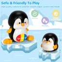 Baby Toys 6-12 Months, Musical Penguins Crawling Infant Toys, Early Learning Toy for Tummy Time with Light & Sound, Birthday Gifts for Babies Newborn Boys Girls 6 7 8 9 10 11 Months 1 Year Old