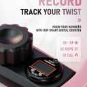 Waist Twister Machine Exercise, Ab Twist Board with Smart LED Digital Counter, Supports 300 lbs, Noiseless, Anti-Slip, Compact Portable for Home Gym Workout Equipment