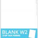 Blue Summit Blank W2 3 Up Tax Forms 2025, W2 Perforated Paper 500 Employee Sets, Ideal for E-Filing, Compatible with Quickbooks and Laser or Inkjet Printers, 500 Sheets