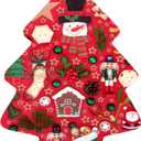 MISITU Christmas Jigsaw Puzzles for Adults 451 Pieces Christmas Tree Jigsaw Puzzle Santa Claus Puzzles Nutcracker Snowman Difficult Challenging Puzzles for Teen Winter Holiday Puzzle 13 x 18 inch