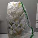 W&W Artificial Orchid Plants & Flowers Arrangement in Ceramic Pot, Fake Faux White Orchid with Gold Vase,Extral Large 26 inches
