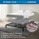 Meliusly Low Profile Bunkie Board Full Size (54x75) - Non-Slip Breathable Bed Support Board for Slatted Bed Frame, Anti-Sag Under Bed Support, Noise Minimizing Moisture Resistant Bed Board
