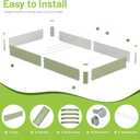 2PCS 8x4x1FT Galvanized Raised Garden Bed, Galvanized Planter Raised Garden Boxes Outdoor, Large Metal Raised Garden Beds for Vegetables-Green