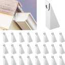 25pcs Aluminum Gutter Wedges for 5-inch K-Style Gutters, Levels Rain Gutters on Angled Fascia for Proper Installation and Drainage for Roof Pitch (1/2 or 28 Slope, White)