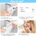 Electric Visual Dental Flosser Picks for Teeth Cleaning, 50 Replaceable Heads, and 20 Cleaning Pads Portable for Sensitive Gums, Flossers for Adults, Dentist Recommended, Water Flosser Alternative