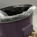 bella 6.0 Qt Programmable Slow Cooker, Ceramic Nonstick Coating, Adjustable Temperature & Cooking Times, Dishwasher Safe Stoneware Pot & Tempered Glass Lid, Tangle Free Cord Wrap, Plum