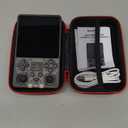 RGB20SX Retro Handheld Game Console Portable Retro Video Console with 4.0 Inch IPS 720*720 HD Screen 5000mAh Battery Retro Portable Gaming Console (Translucent Black)