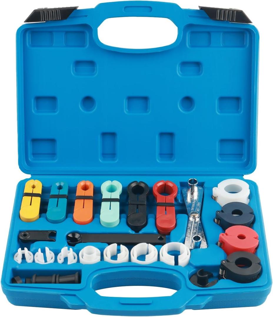 25PCS Fuel Line Disconnect Tool Set,Multiple Types Fuel Line Removal Tool Kit for Automotive Lines Quick Disconnect Tools,Transmission Lines Disconnects Tools Set Mechanics Kit