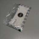 DMSE Chain Link Universal Design Metal Round License Plate Frame Fits Almost All Vehicles (Chrome)