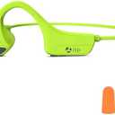 YouthWhisper Bone Conduction Headphones, Open Ear Bluetooth 5.0 Headset, Lightweight Sweatproof Wireless Sport Earphones with HD Microphone, 8H Playtime for Running, Cycling, Workouts