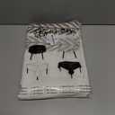 Joyfol Day Linen Tablecloths for Rectangle Table, Heavy Duty Beige Embroidery Tablecloths, Burlap Farmhouse Tablecloth, Waterproof and Wrinkle Free Table Cover, 120''x 55'' (Brown Wheat)