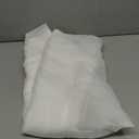 MIULEE 2 Panels Solid Color White Sheer Window Curtains Elegant Window Voile Panels/Drapes/Treatment for Bedroom Living Room (54 X 120 Inches White)