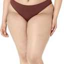 Amazon Essentials Womens Classic Bikini Swimsuit Bottom (Medium, Deep Brown)