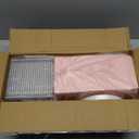 60Pcs Small Charcuterie Boxes with Clear Lids - 5 Inch Disposable Paper Mini Charcuterie Boxes, To Go Bakery Dessert Boxes with Lid for Sandwich, Cookie, Sushi, Cake Slice, and Strawberries (Pink)