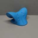 RESTCLOUD Neck and Shoulder Relaxer, Cervical Traction Device for TMJ Pain Relief and Cervical Spine Alignment, Chiropractic Pillow Neck Stretcher (Blue)