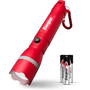 Energizer R-300 LED Flashlight Emergency Safety Light, Bright IPX4 Water Resistant Flash Light, Durable Emergency Light for Hurricane Preparedness, Batteries Included (Small)
