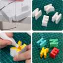 Crafare 4X4X2 Inch Craft Foam Blocks 24 Pack Polystyrene Brick for Arts and Crafts, School Projects Sculptures, Floral Arrangements, Modeling, Holiday Centerpieces