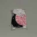 Velvet Baby Girl Bows Soft Elastic Nylon Headbands for Girls Hair Band Bows Black White Pink Handmade Newborn Bows Infant Toddler Kid Hair Accessories (3-BWP)