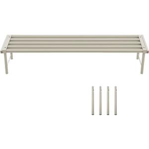 Metal Plant Stand, Rust-proof Aluminum Flower Pot Stand, Plants Display Stands Decoration Racks for Living Room Balconies and Gardens (90 White)