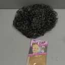 HUA Grey Glueless Wigs Human Hair Wigs for Black Women Grey Short Curly Wigs for Black Women Human Hair Mixed Kinky Curly Wear and Go Glueless Wig Ombre Gray 8 Inch Short Wigs for Older Women