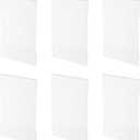 MECCANIXITY Wall Mount Acrylic Sign Holder, 5.1 x 3.5 Inch Clear Plastic Wall Sign Holders Vertical Acrylic Frames for Offices, Stores, Restaurants, Pack of 6