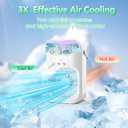 iFTY Small Portable Air Conditioners, Portable AC Unit w/Remote, 1.5L Water Tank, 3 Speeds, 2 Cool Mist, 3 Timers, 7 Night Light, Mini Air Conditioner, Personal Air Cooler Fan for Room Bedroom White