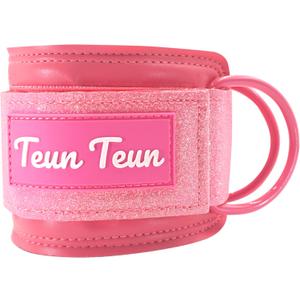 2 x Glitter Ankle Straps for Cable Machine, Women's Glute Kickback Attachments, Gym Cable Straps for Booty Workout, Leg Extension & Hip Abductors