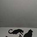 Metal Yard Art & Cat Garden Decor - Black Cat Statue Silhouettes for Fence/Catio | Rust-Resistant Outdoor Lawn Ornaments | 3PCS Durable Fence Decorations for Lovers