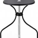Novabright 15.75 Inch Outdoor Round Patio Umbrella Table Small Patio Round Metal Dining Table with 2 Inch Umbrella Hole Outdoor Cafe Tabletop for Yard Bistro Lawn Balcony Backyard, 14 inches x 14 inches x 19.69 inches