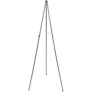 Quartet Easel Stand, Collapsible, Portable Display Stand for Home School Supplies, Home Office Supply Tripod for Posters, Paintings, Art or White Boards, Base 63" Max. Height, Supports 5 lbs. (29E)