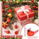 100 Pcs Mini Resin Cardinals Luminous Tiny Northern Cardinal Figurine Glow in The Dark Christmas Bird Ornaments for Craft Xmas Gift Miniature Garden Crafts Cake Topper Christmas Decoration