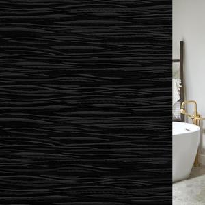 rabbitgoo Blackout Window Film, Sun Light Blocking Window Black Out Cover for UV Reduction, Removable Tint Room Darken Heat Control Frosted Glass Sticker for Home, Black, 29.5 x 78.7 Inches