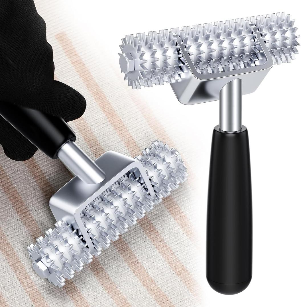 WILLBOND Carpet Seam Roller Grooming Carpet Pile Roller Seaming Spiked Star Rugs Wheel for Seamless Installation of Mats in Hotels, Homes, Conference Rooms