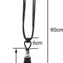 Fenghuangwu Tassel Curtain Tiebacks Handmade Curtain Tie Backs, Elegant Crystal Curtain Holdbacks for Home Office Decor (Charcoal, 4P)