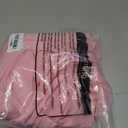 Pink Square Tablecloth - 34x34 Inch Stretchy Fitted Tablecloths for Small Square Card Tables with Ruffle Pleated Table Skirt Wrinkle-free Spandex Table Cover for Dining, Kitchen, Patio & Gift Display