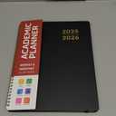 Academic Planner 2025-2026 For Women & Men, Monthly and Weekly Calendar Planner, Jul 2025 - Jun 2026, A4 (8.5" x 11"), Teacher Student Planning Book with Tabs, Ideal for Office School Supplies - Black