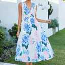 Flessibili Women's Sleeveless Floral Maxi Dress 2026 Sundresses Spring Summer Wedding Guest (S)