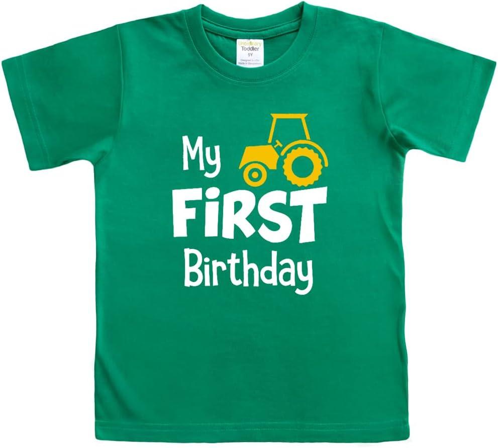 First Birthday Outfit boy 1st Birthday boy Gifts one Year Old Shirt Baby Boys (Green)