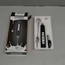 YUSWKO Black Handheld Milk Frother Wand for Coffee, Rechargeable Electric Whisk with 3 Heads 3 Speeds Drink Mixer Coffee Frother For Latte, Cappuccino, Hot Chocolate, Egg