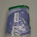 Beautikini Period Swimwear One Shoulder Athletic Menstrual Leakproof Swimsuit Color Block Training Bathing Suit for Teens (Small, Sky Blue/Ice Blue)