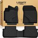 LASFIT Precision-Trimmed Floor Mats Fit for Toyota Corolla/Matrix 2009-2013/Pontiac Vibe 2009 2010, All-Weather Protection TPE 1st & 2nd Row Car Liners for Toyota Accsessories, Easy to Clean, Black