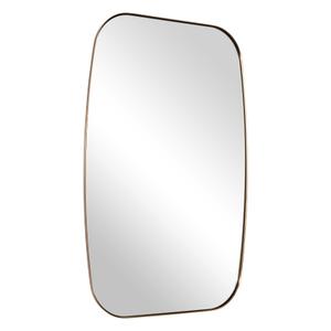 ANDY STAR 24X36 Inch Brushed Champagne Bronze Oblong Bathroom Mirror