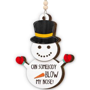 Naughty Christmas Ornaments 2025 - Inappropriate Christmas Ornaments Gag Gifts Funny Adult Exchange Ideas, Adult Ornament for Hanging Decor, Wooden Ornament for Xmas Tree Decor