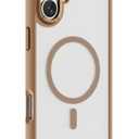 ZIYE Magnetic Case Made for iPhone 17 6.3 Inch [Compatible with MagSafe] Soft TPU Slim Phone Cover Anti-Scratch Drop Protection Clear Phone Case for Women Men, Gold