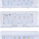 New 2 PCS W10515057 & 1 PCS W10515058 Refrigerators LED Light Set Compatible with Whirlpool Kenmore Maytag KitchenAid Refrigerator Light Bulb Replace Part WPW10515057, WPW10515058,W10522611