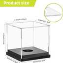 2PCS Softball Display Case Acrylic Clear Display Box Baseball Tennis Golf Protected Stand for Signed Memorabilia Large 12 Inch Sports Game Ball Storage Box