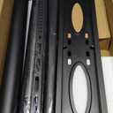 Rfiver Swivel Floor TV Stand with Mount for 32-60 inch TVs up to 88 lbs, Height Adjustable Tall TV Stand with Wood Base, Saving Space Design for Bedroom, Living Room and Corner, Max VESA 400x400mm (Black)