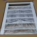 White Metal Dog Gate for Small Dogs - 13.3" Short Freestanding Puppy Gate with Retractable Sliding Rail, No Installation, Indoor/Outdoor Use, Foldable & Portable Pet Barrier