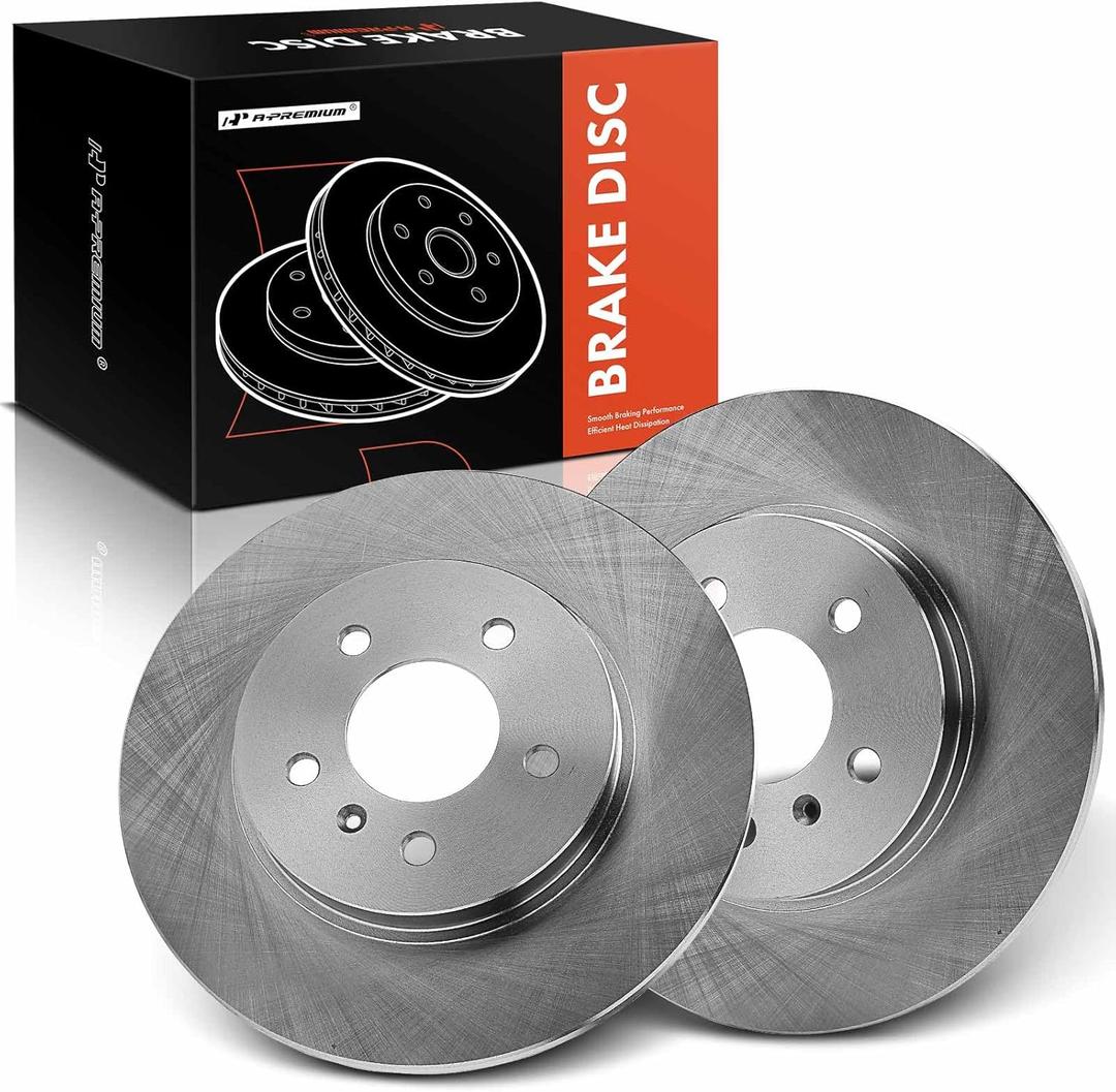 A-Premium 11.81 inch (300.00mm) Rear Solid Disc Brake Rotors Compatible with Chevrolet, Buick, Pontiac, Saturn Models - Uplander 2005, Terraza 2005, Montana 2005, Relay 2005, 2-PC Set
